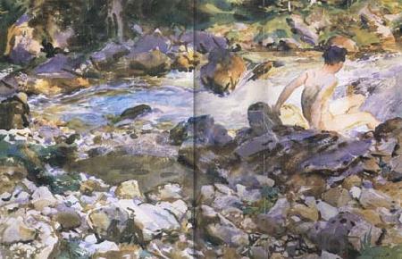 John Singer Sargent Mountain Stream (mk18) oil painting picture